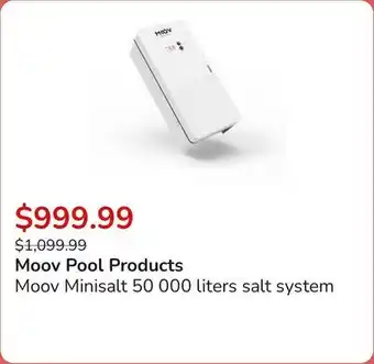 Club Piscine Moov Minisalt 50 000 liters salt system offer