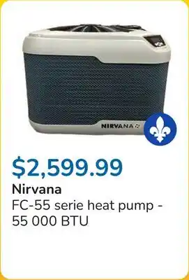 Club Piscine FC-55 serie heat pump - 55 000 BTU offer