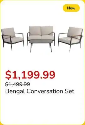 Club Piscine Bengal Conversation Set offer