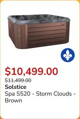 Club Piscine Spa S520 - Storm Clouds - Brown offer