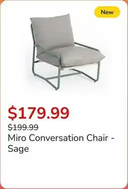 Club Piscine Miro Conversation Chair - Sage offer