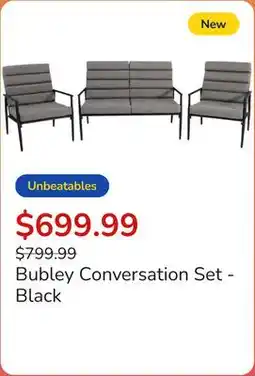 Club Piscine Bubley Conversation Set - Black offer