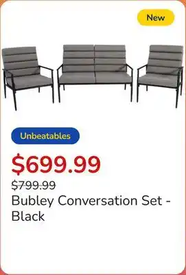 Club Piscine Bubley Conversation Set - Black offer