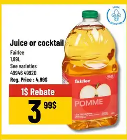 Mayrand Juice or cocktail Fairlee 1,89L Quebec offer
