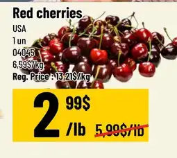 Mayrand Red cherries offer