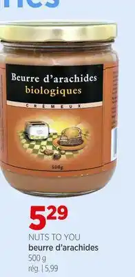 Avril beurre d'arachides offer