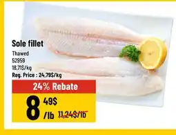 Mayrand Thawed Sole Fillet offer