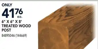 RONA 6 X 6 X 8' TREATED WOOD POST offer