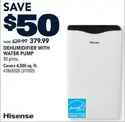 RONA DEHUMIDIFIER WITH WATER PUMP offer