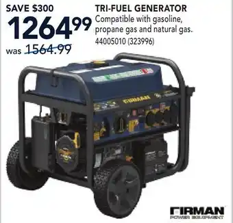 RONA TRI-FUEL GENERATOR offer