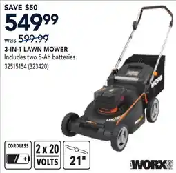 RONA WORX 3-IN-1 LAWN MOWER offer