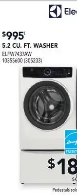 RONA ELECTROLUX 5.2 CU. FT. WASHER offer