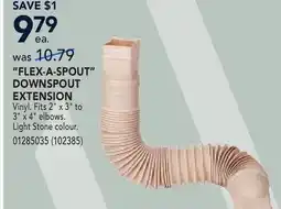 RONA FLEX-A-SPOUT DOWNSPOUT EXTENSION offer