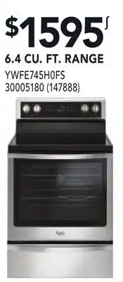 RONA WHIRLPOOL 6.4 CU. FT. RANGE offer