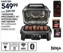 RONA NINJA WOODFIRE PROCONNECT XL OUTDOOR GRILL AND SMOKER offer