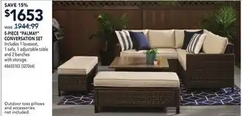 RONA 5-PIECE PALMAY CONVERSATION SET offer