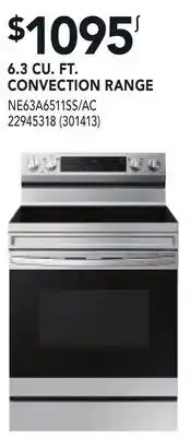 RONA 6.3 CU. FT. CONVECTION RANGE offer