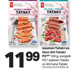 L'Intermarché SAUMON TATAKI OU THON AHI TATAKI | SALMON TATAKI OR AHI TUNA TATAKI, 130 G offer