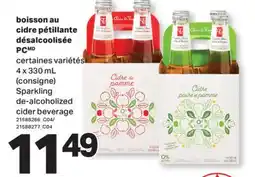 L'Intermarché BOISSON AU CIDRE PÉTILLANTE DÉSALCOOLISÉE | SPARKLING DE-ALCOHOLIZED CIDER BEVERAGE, 4 x 330 mL offer