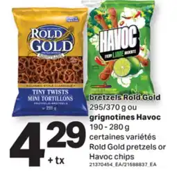 L'Intermarché BRETZELS, 295/370 G OU GRIGNOTINES, 190 - 280 G | PRETZELS OR CHIPS offer
