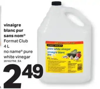 L'Intermarché VINAIGRE BLANC PUR | PURE WHITE VINEGAR, FORMAT CLUB 4 L offer