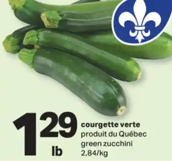 L'Intermarché COURGETTE VERTE | GREEN ZUCCHINI offer