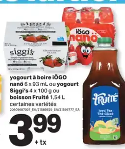 L'Intermarché YOGOURT À BOIRE NANÖ, 6 X 93 ML OU YOGOURT, 4 X 100 G OU BOISSON, 1,54 L offer