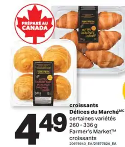 L'Intermarché CROISSANTS DÉLICES DU MARCHÉ | CROISSANTS, 260 - 336 G offer