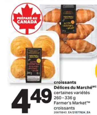 L'Intermarché CROISSANTS DÉLICES DU MARCHÉ | CROISSANTS, 260 - 336 G offer
