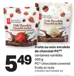 L'Intermarché FRUITS OU NOIX ENROBÉS DE CHOCOLAT | CHOCOLATE COVERED FRUITS OR NUTS, 200 G offer
