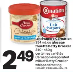L'Intermarché LAIT ÉVAPORÉ 354 ML OU GLAÇAGE FOUETTÉ 340 - 450 G | EVAPORATED MILK OR WHIPPED FROSTING offer