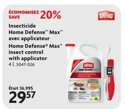 Home Hardware Insecticide Home DefenseMD MaxMC Avec Applicateur offer