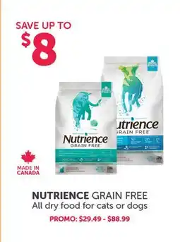 Mondou NUTRIENCE GRAIN FREE All dry food for cats or dogs offer