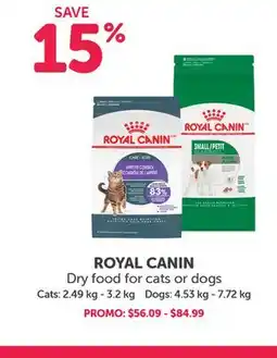 Mondou ROYAL CANIN Dry food for cats or dogs offer