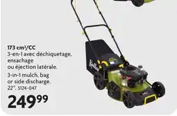 Home Hardware 173 cm³/CC Gas lawn mowers offer