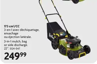 Home Hardware 173 cm³/CC Gas lawn mowers offer