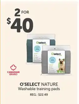 Mondou O'SELECT NATURE Washable training pads offer