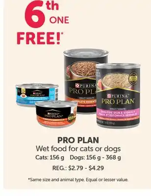Mondou PRO PLAN Wet food for cats or dogs offer