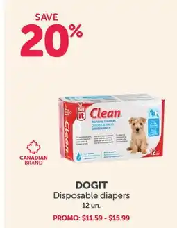 Mondou DOGIT Disposable diapers offer
