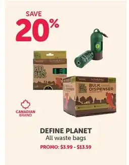 Mondou DEFINE PLANET All waste bags offer