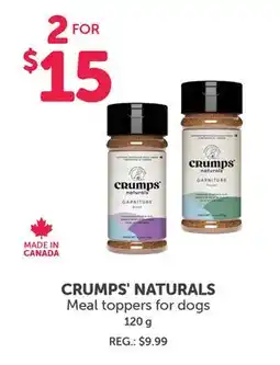 Mondou CRUMPS' NATURALS Meal toppers for dogs offer