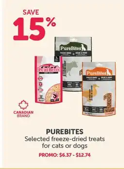 Mondou PUREBITES Selected freeze-dried treats for cats or dogs offer