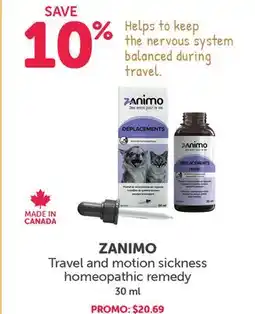 Mondou ZANIMO Travel and motion sickness homeopathic remedy offer