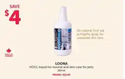 Mondou LOONA HOCL liquid for wound and skin care for pets offer