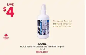 Mondou LOONA HOCL liquid for wound and skin care for pets offer