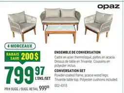 BMR ENSEMBLE DE CONVERSATION offer