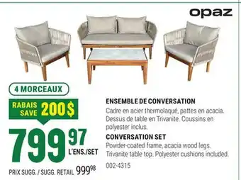 BMR ENSEMBLE DE CONVERSATION offer