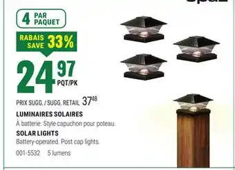 BMR LUMINAIRES SOLAIRES offer