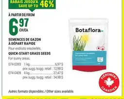 BMR QUICK-START GRASS SEEDS offer