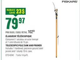 BMR TELESCOPIC POLE SAW AND PRUNER offer